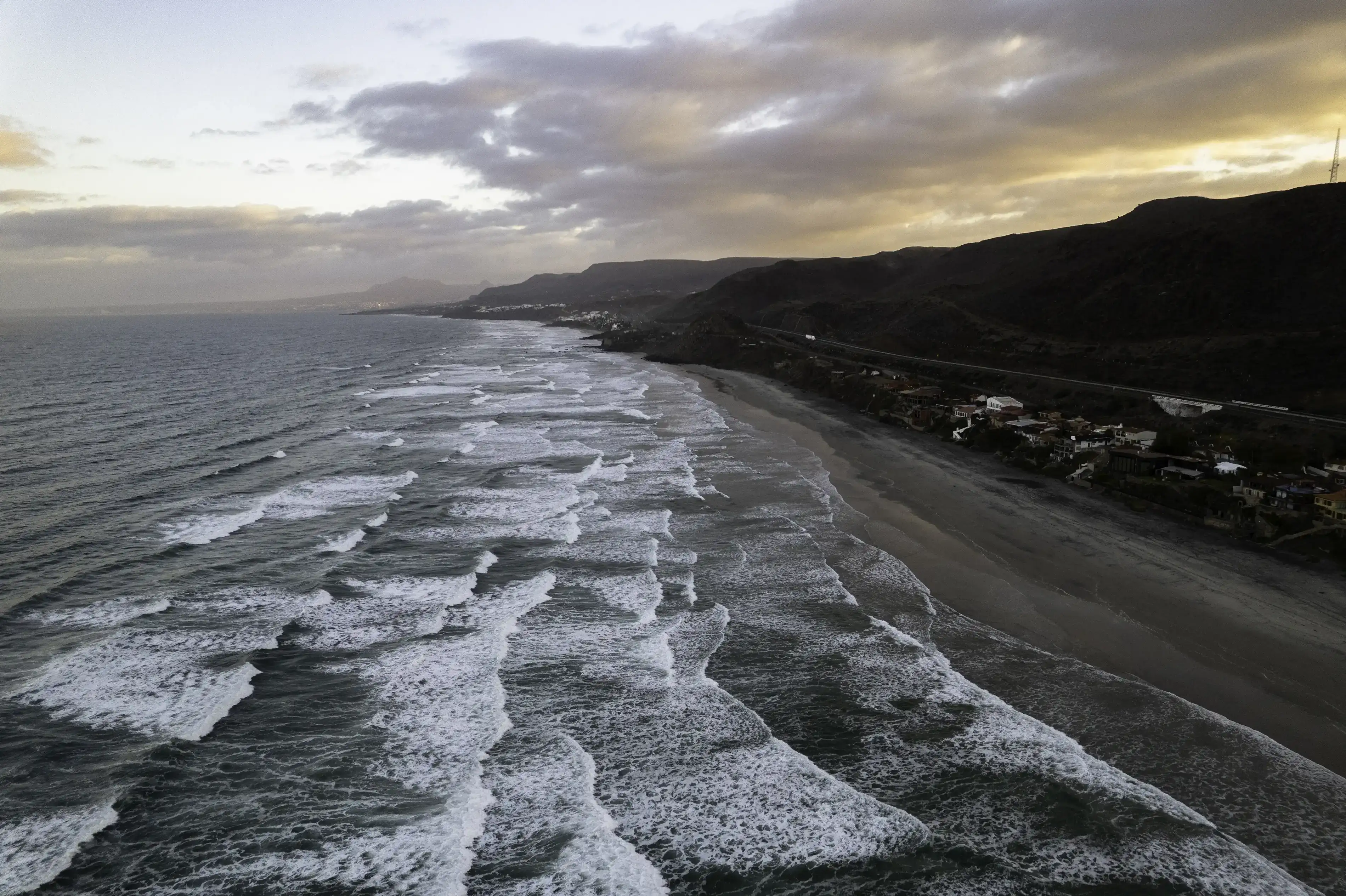 Drone photograpg showing coastal views